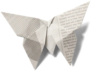 Origami a forma di farfalla