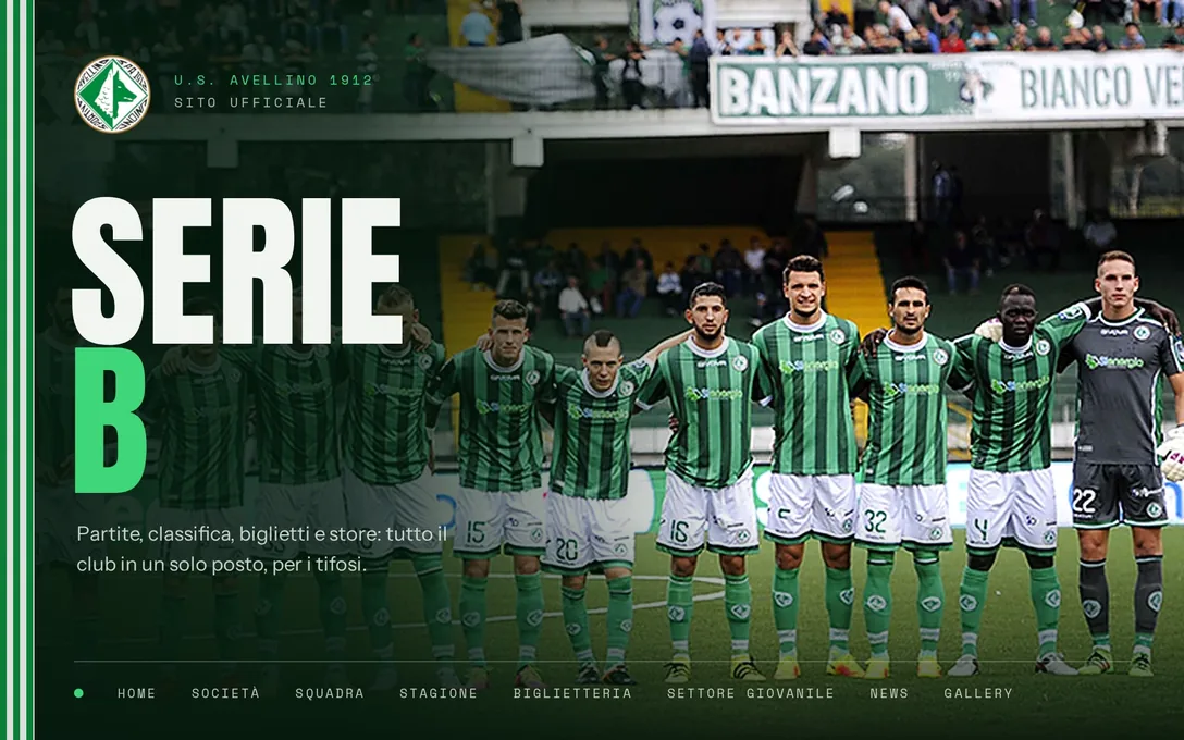 U.S. Avellino 1912: la squadra schierata allo stadio, il lupo e la Serie B.