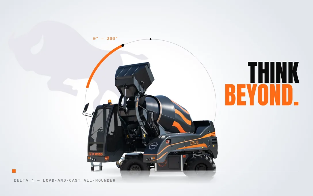 D’Avino CE: la Delta 4 dentro il giro dei 360°, il toro e il claim Think beyond.