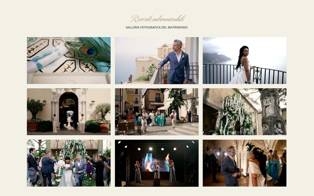 SE Wedding Films: «Ricordi indimenticabili», la galleria fotografica del matrimonio a Villa Cimbrone.